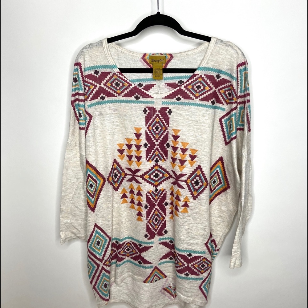 wrangler aztec long sleeve